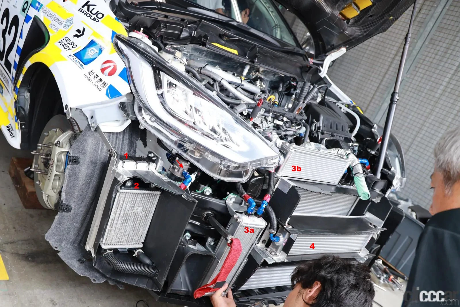 GR Yaris (Gen 2) - Toyota's Rookie Racing cooling setup at Super Taikyu ...